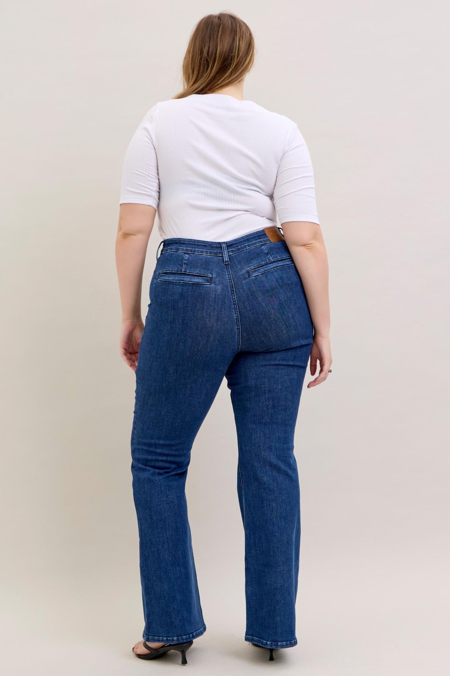 Della High Rise Flare Non Distressed by Judy Blue