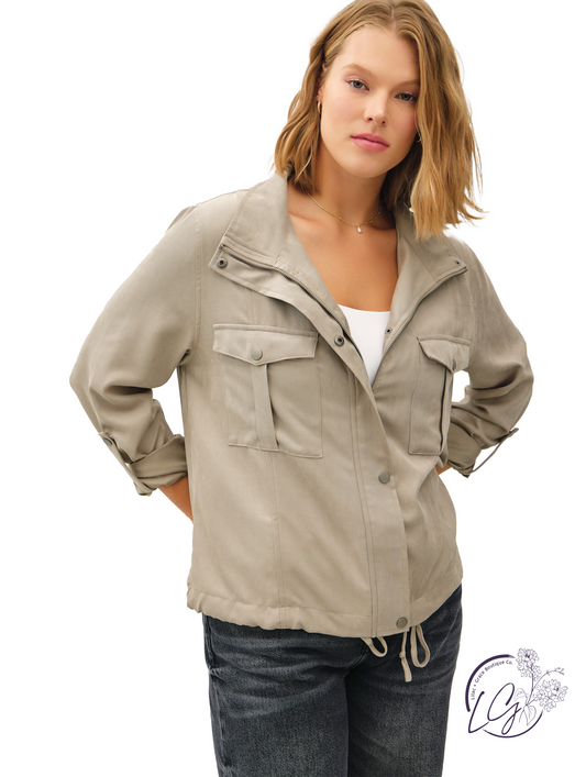 Curvy Urban Safari Cropped Jacket