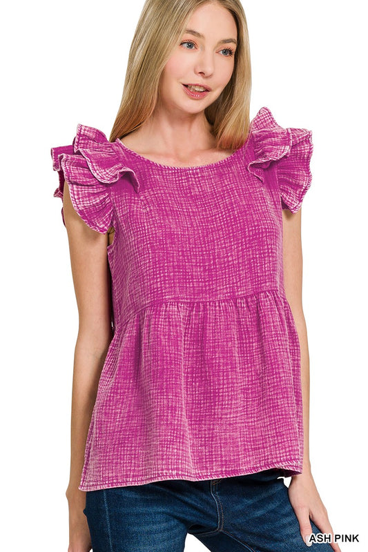 Lazy Afternoons Ruffle Blouse