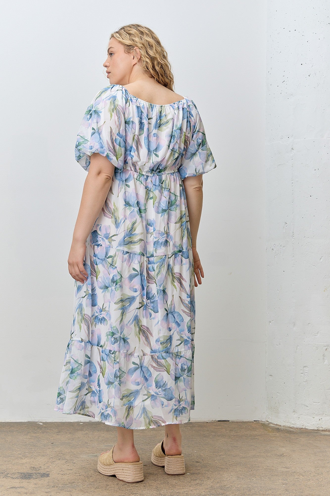 Curvy Caught In Drift Midi Dress