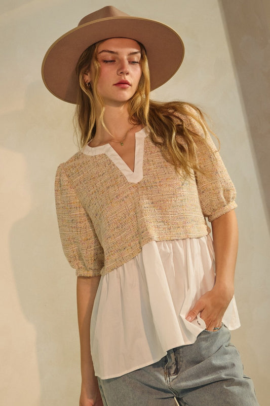 Curvy Peppy Ruffle Top