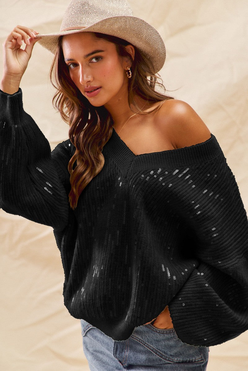Shimmering Joy Sequin Sweater