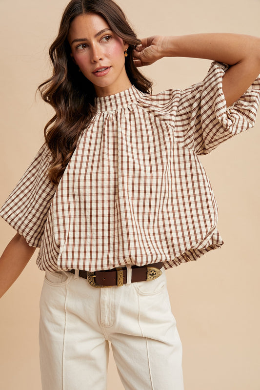 Rustic Lane Puff Sleeve Top