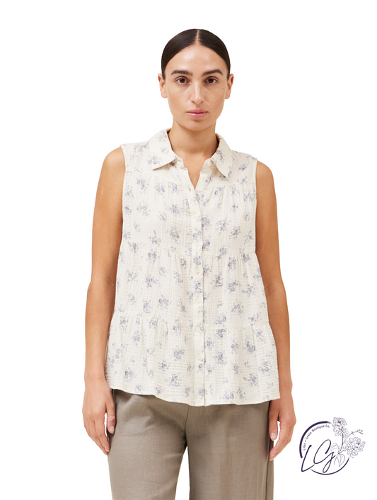 Radiant On Point Gauze Blouse