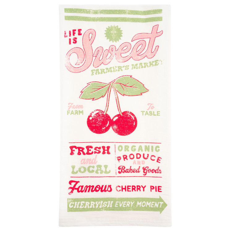 Diner Tea Towl-Cherry