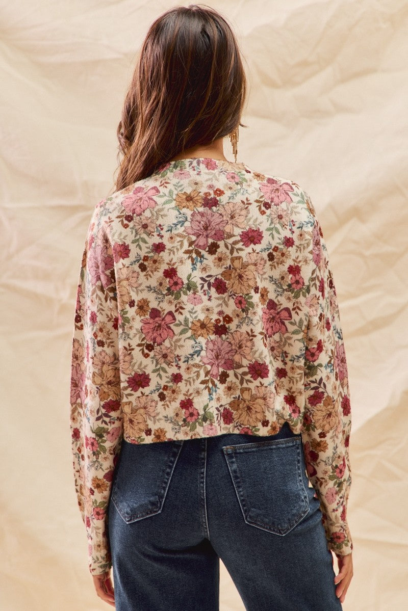 Daisy Days Knit Cardigan Top