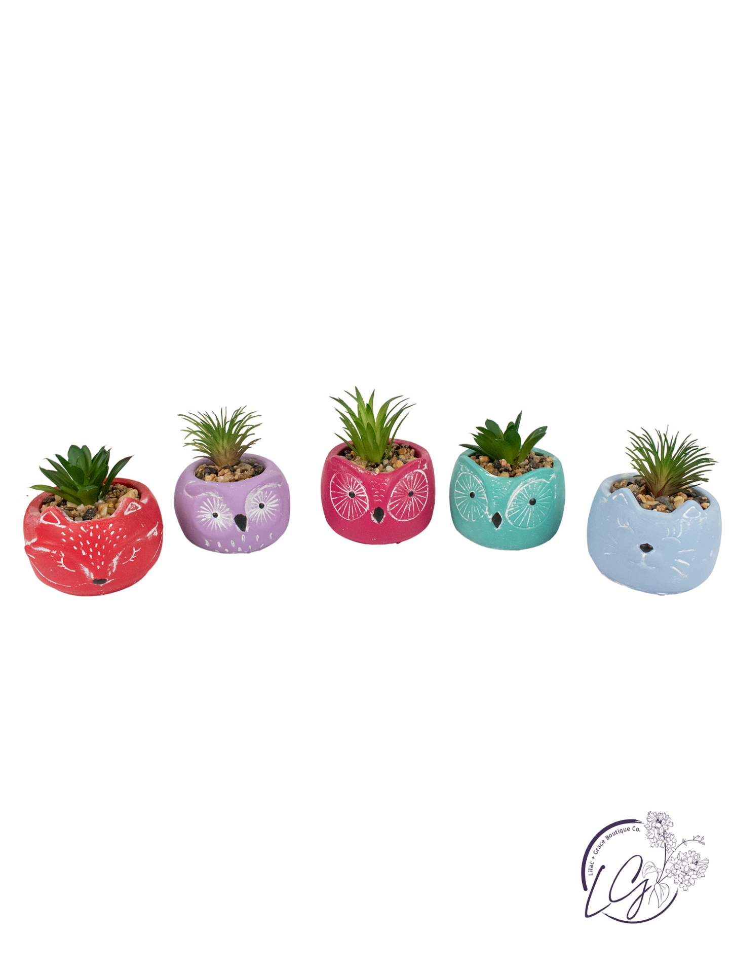 Cement Animal Planter w/ Succulent