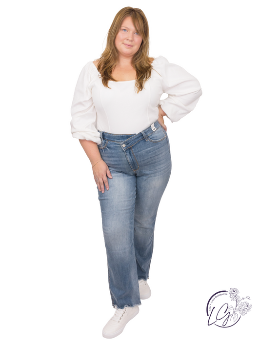 Curvy Victoria Dad Jean Straight By Judy Blue