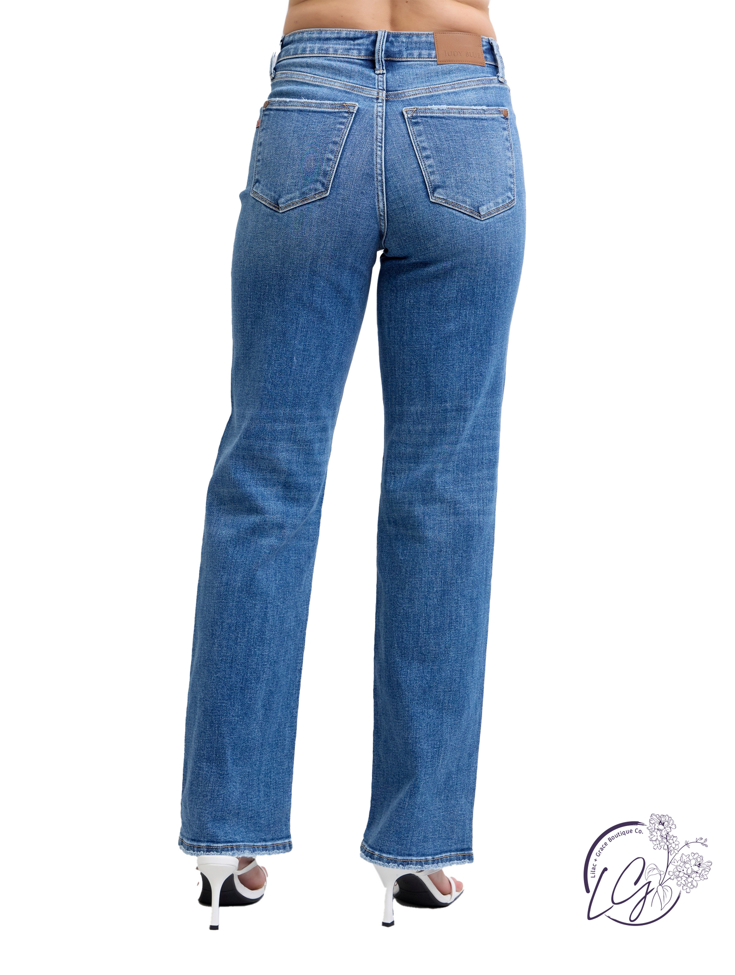 Vivienne High-Rise V-Front Waistband Vintage by Judy Blue