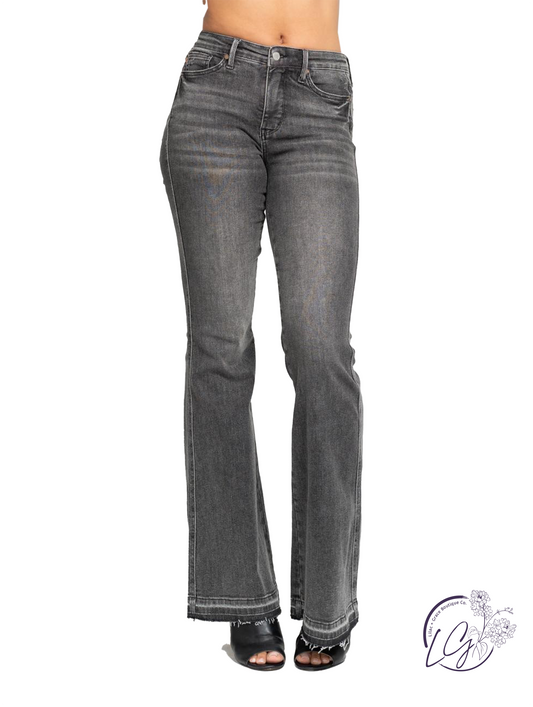 Isla Mid-Rise Tummy Control Release Hem by Judy Blue