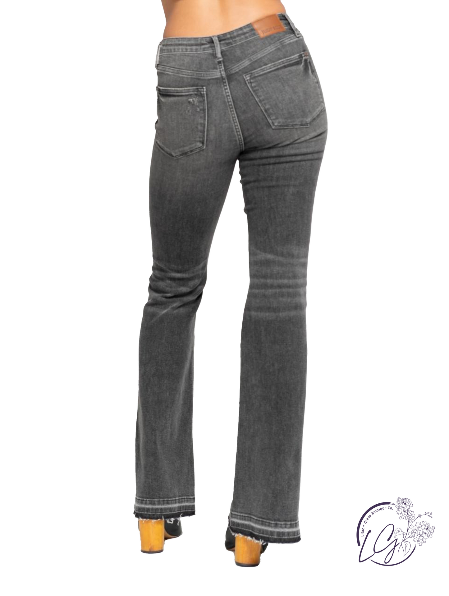 Isla Mid-Rise Tummy Control Release Hem by Judy Blue