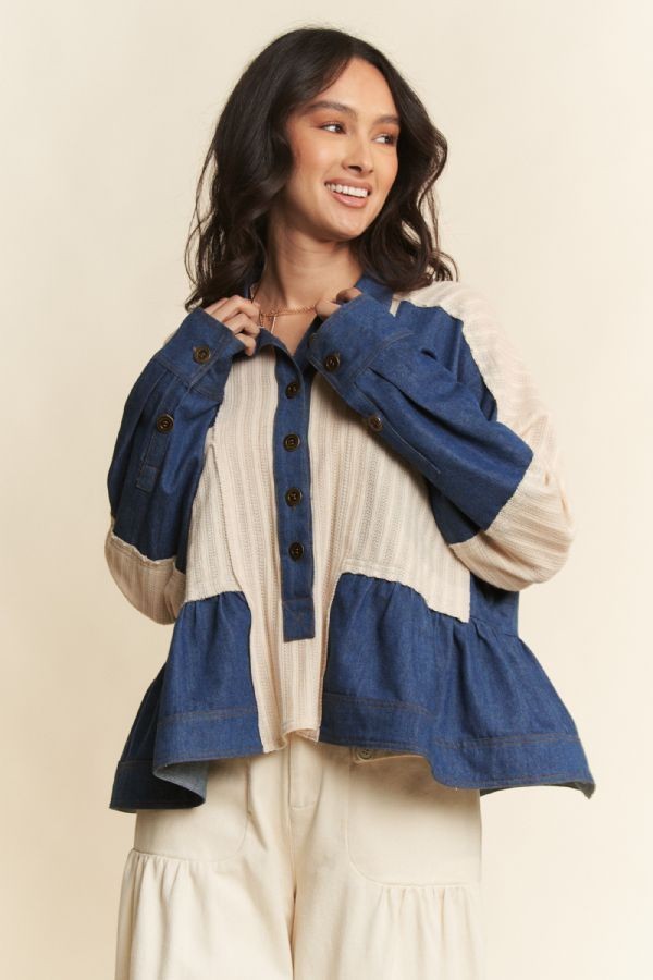 Morning Mist Woven Top