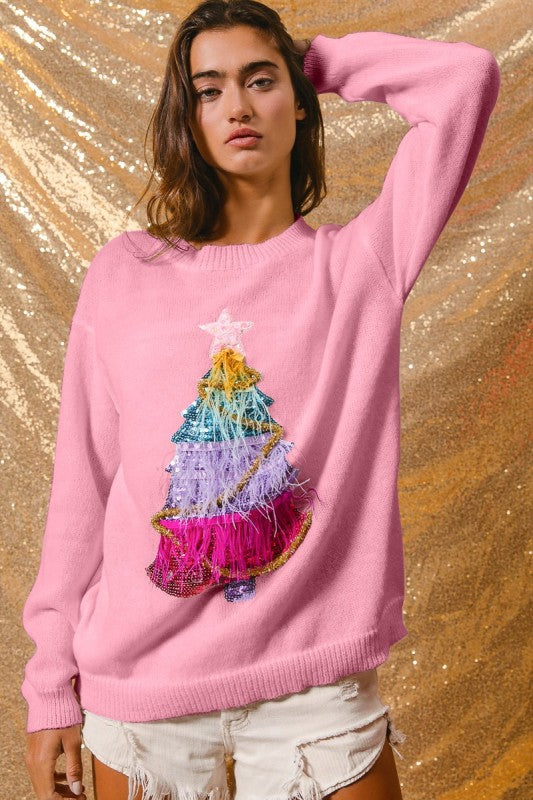 Christmas Tree Sweater Top