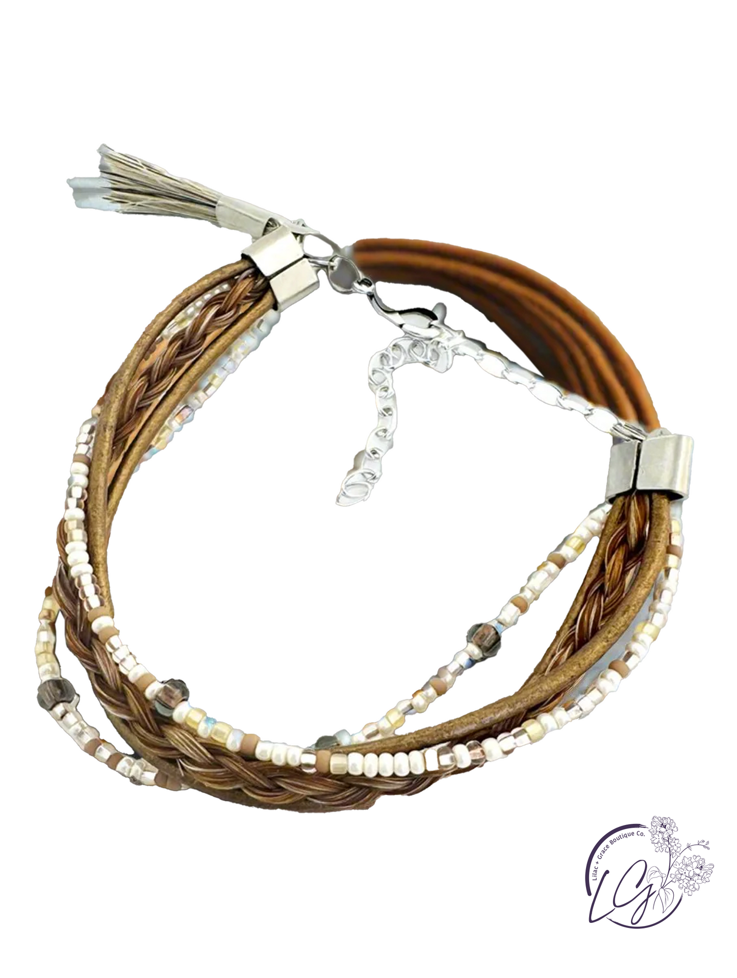 Chevron Seed Bead Bracelet