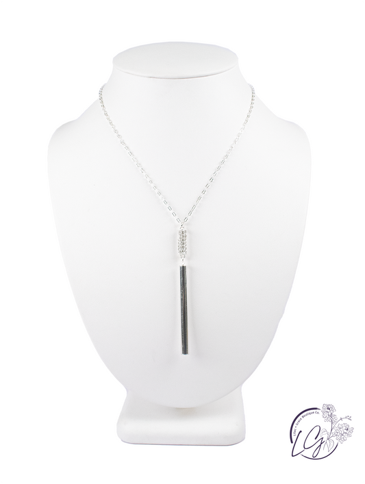 Elegant Bar Pendant Necklace