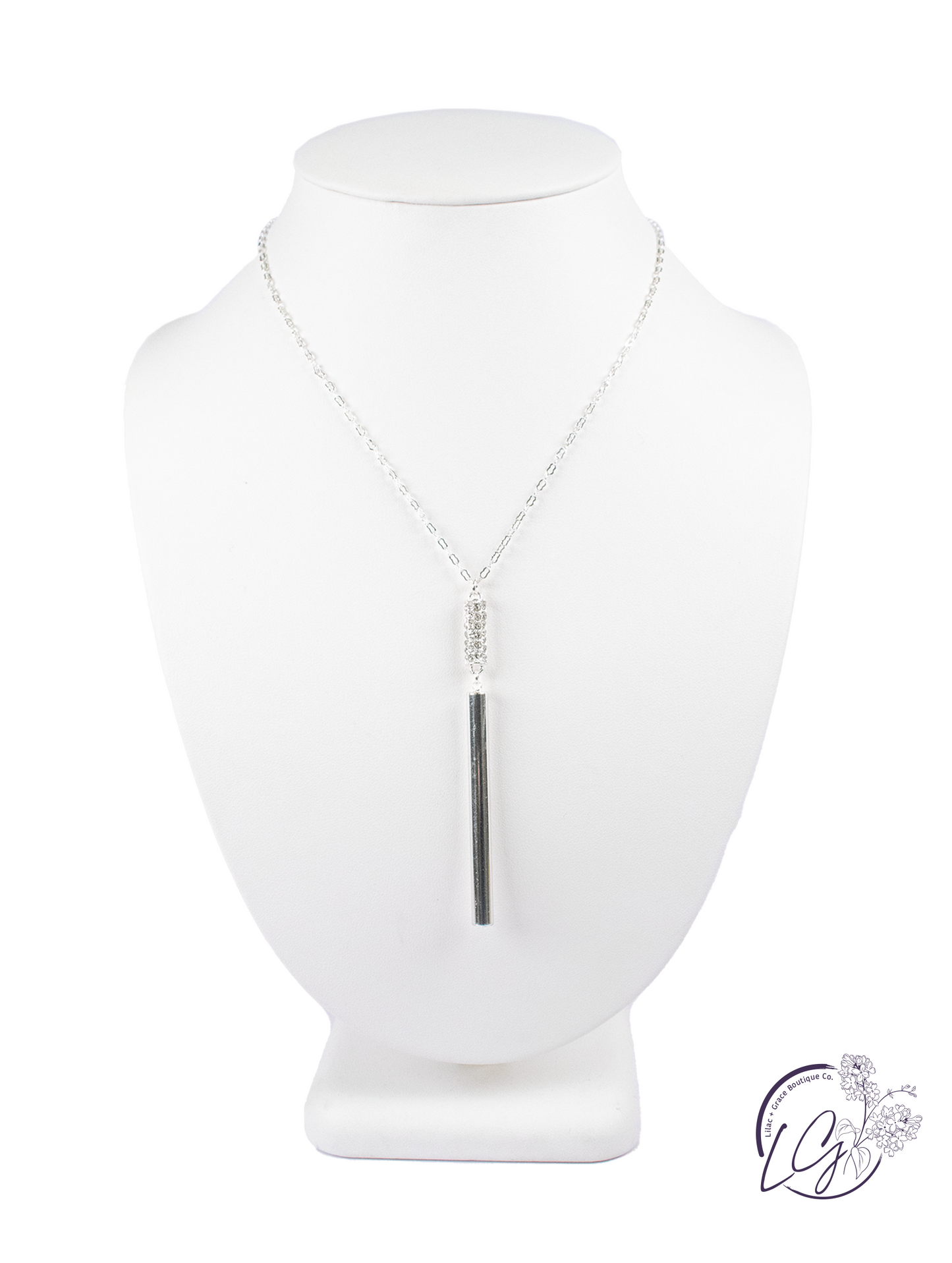 Elegant Bar Pendant Necklace
