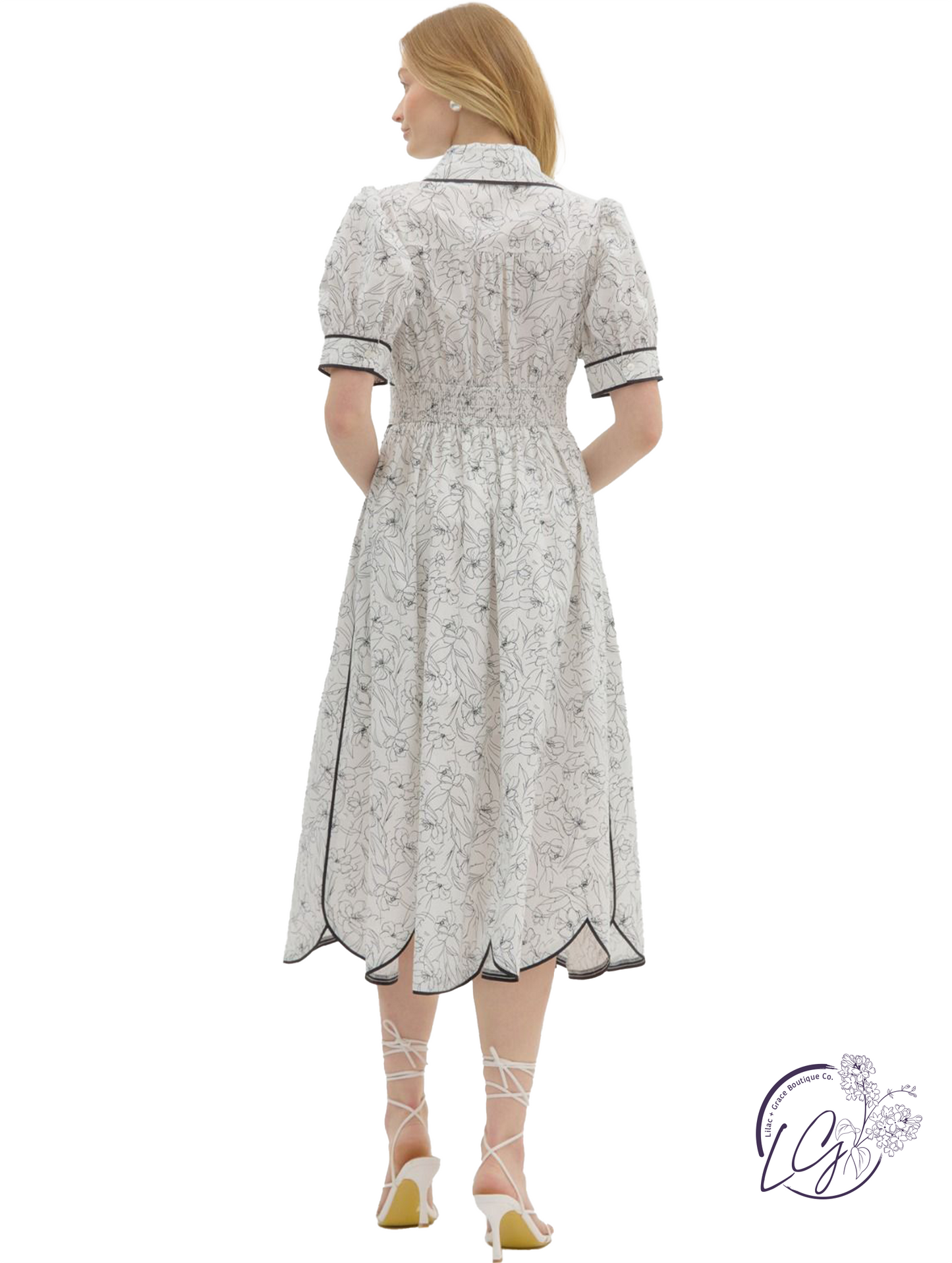 Bare Horizon Midi Dress