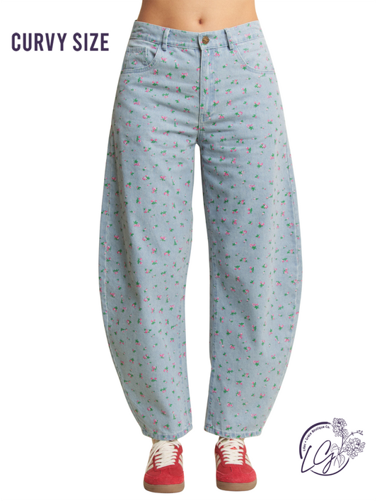 Curvy Run the Show Barrel Pants