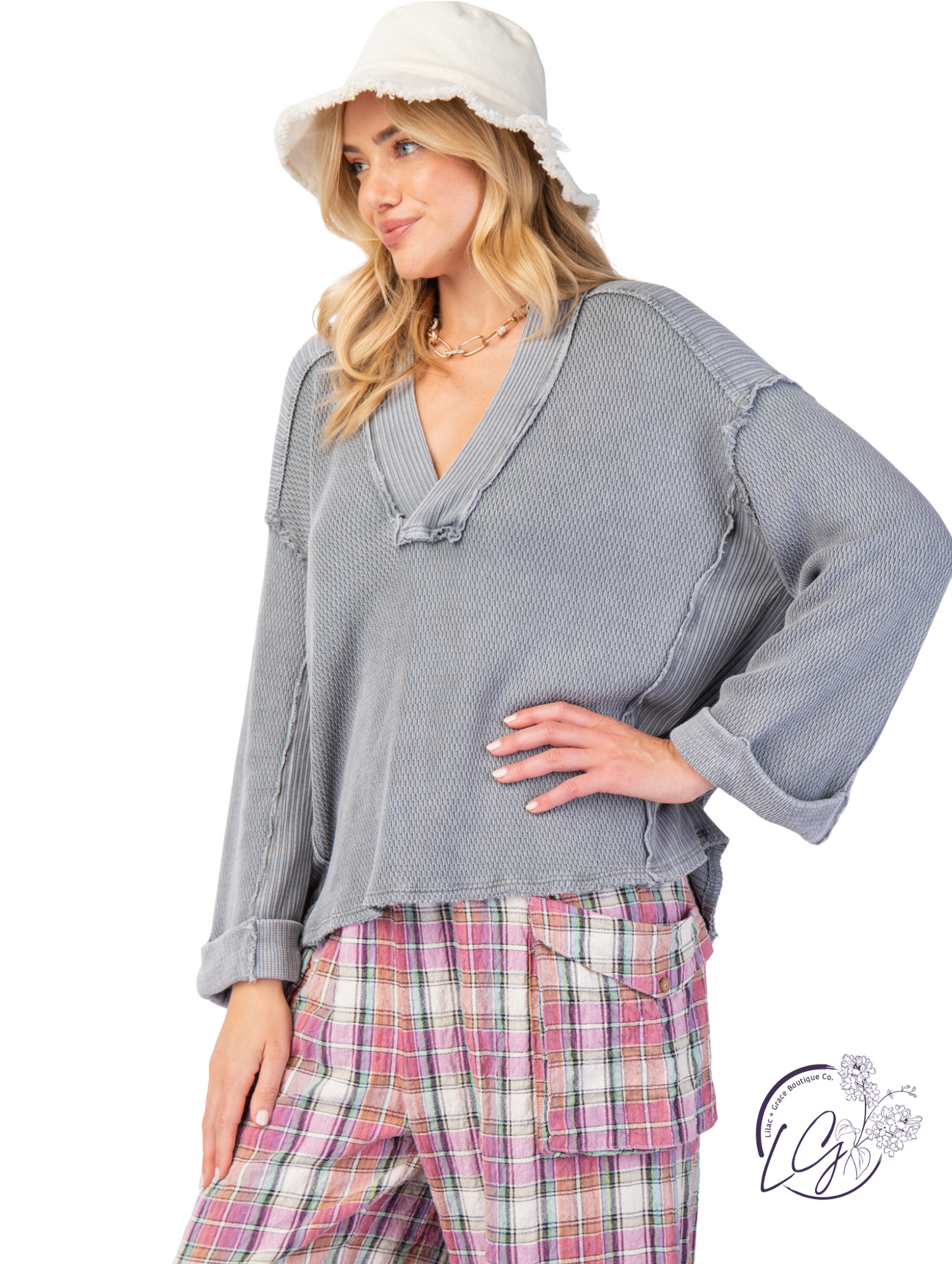 Fray & Flow Pullover