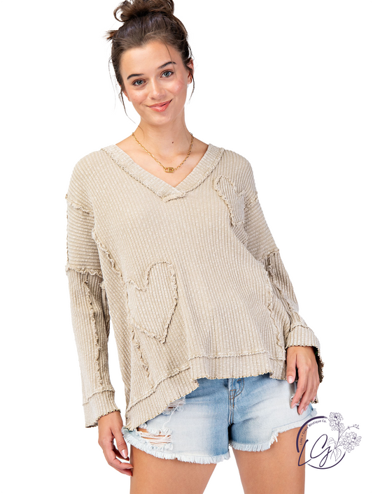 Rustic Heartbeat Pullover