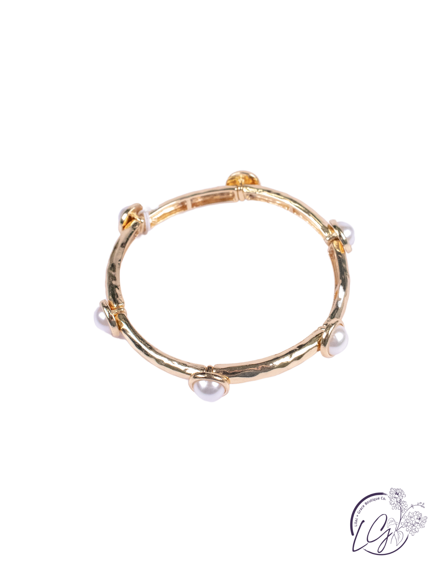 Elegant Gold & Pearl Bracelet