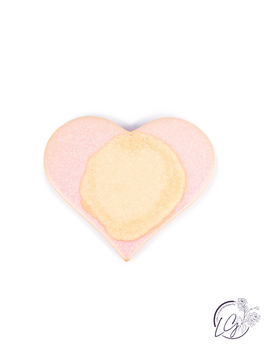 Heart Shaped Stoneware Coasters