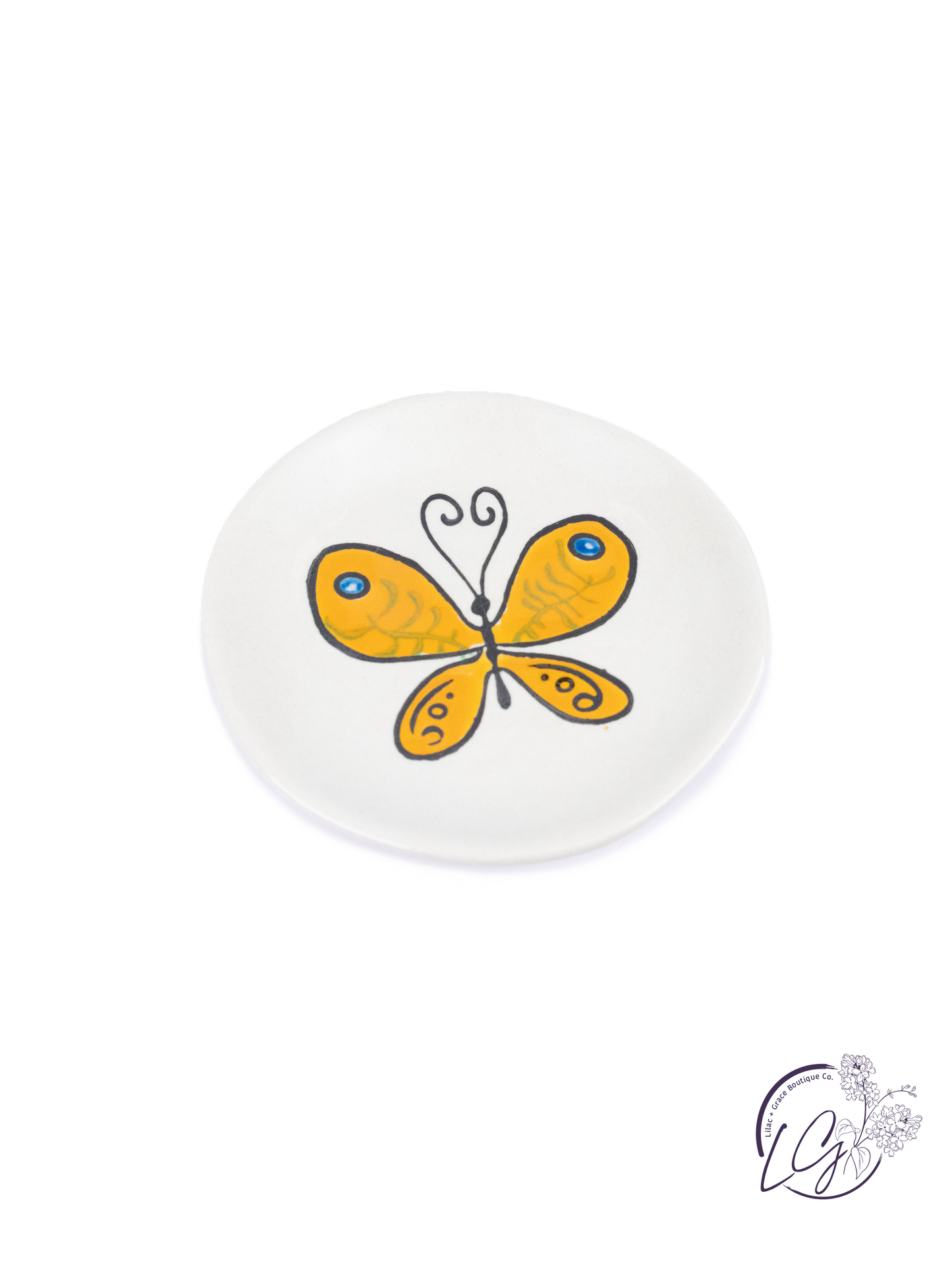 Stoneware Footed Plate