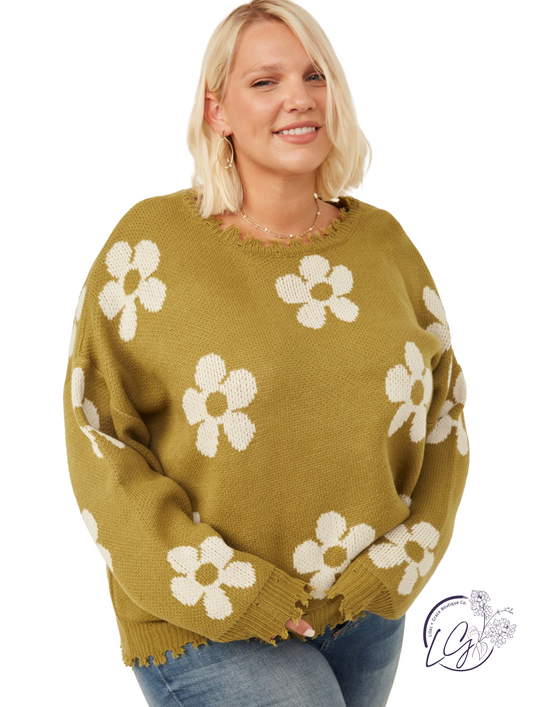 Curvy Rust In The Wind Sweater