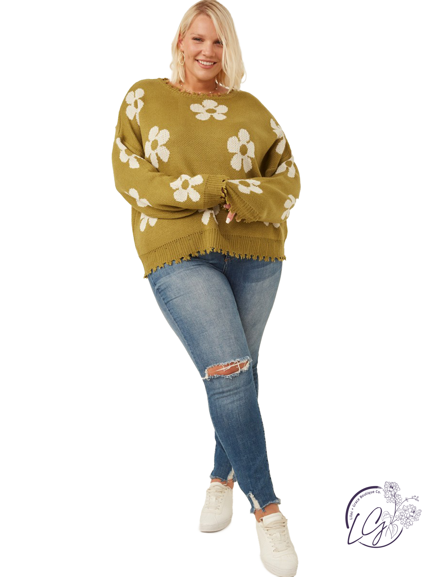 Curvy Rust In The Wind Sweater