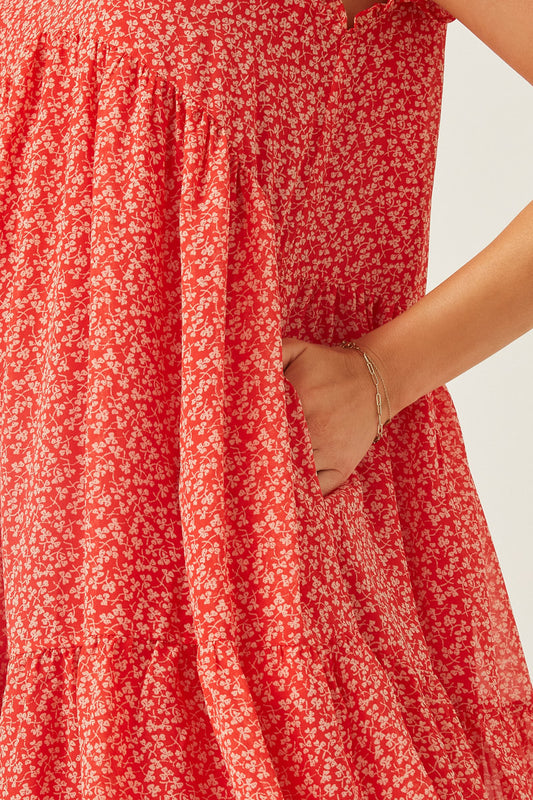 Sunset Bloom Mini Dress