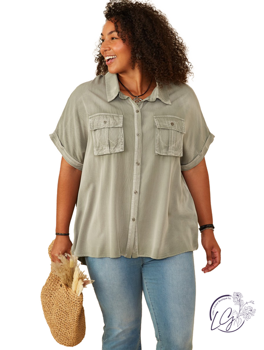 Curvy Nature's Symphony Safari Shirt
