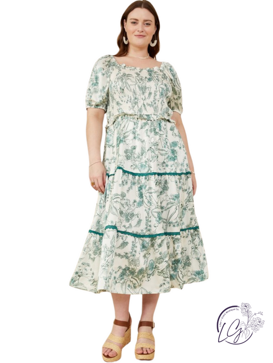 Curvy Silverglen Lace Dress