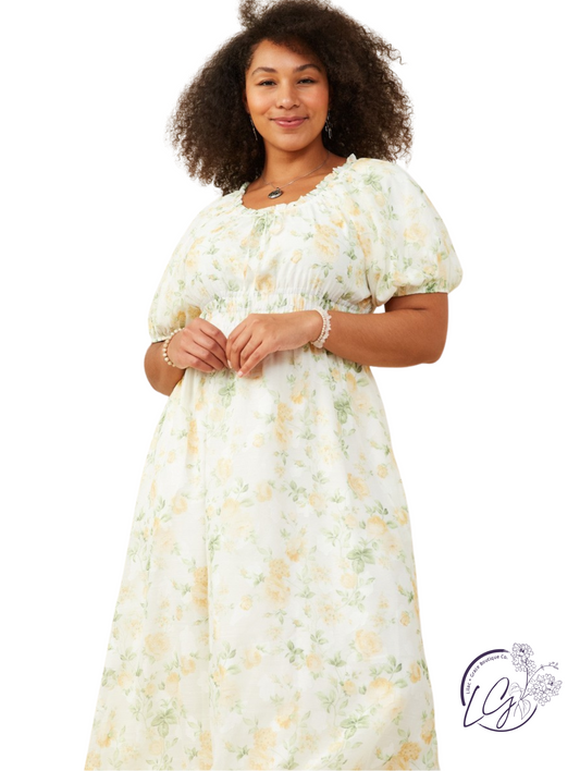 Curvy Eclipse Textured Maxi Dress