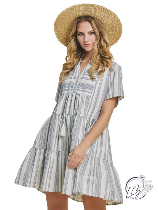 Boho Delight Tiered Mini Dress