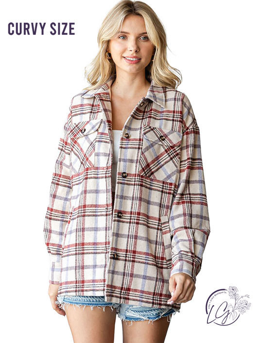 Curvy Stonetrail Shacket