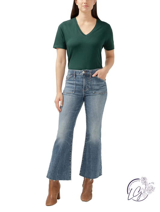 Alma Mid Rise Kick Flare Leg Jeans by JAG Jeans