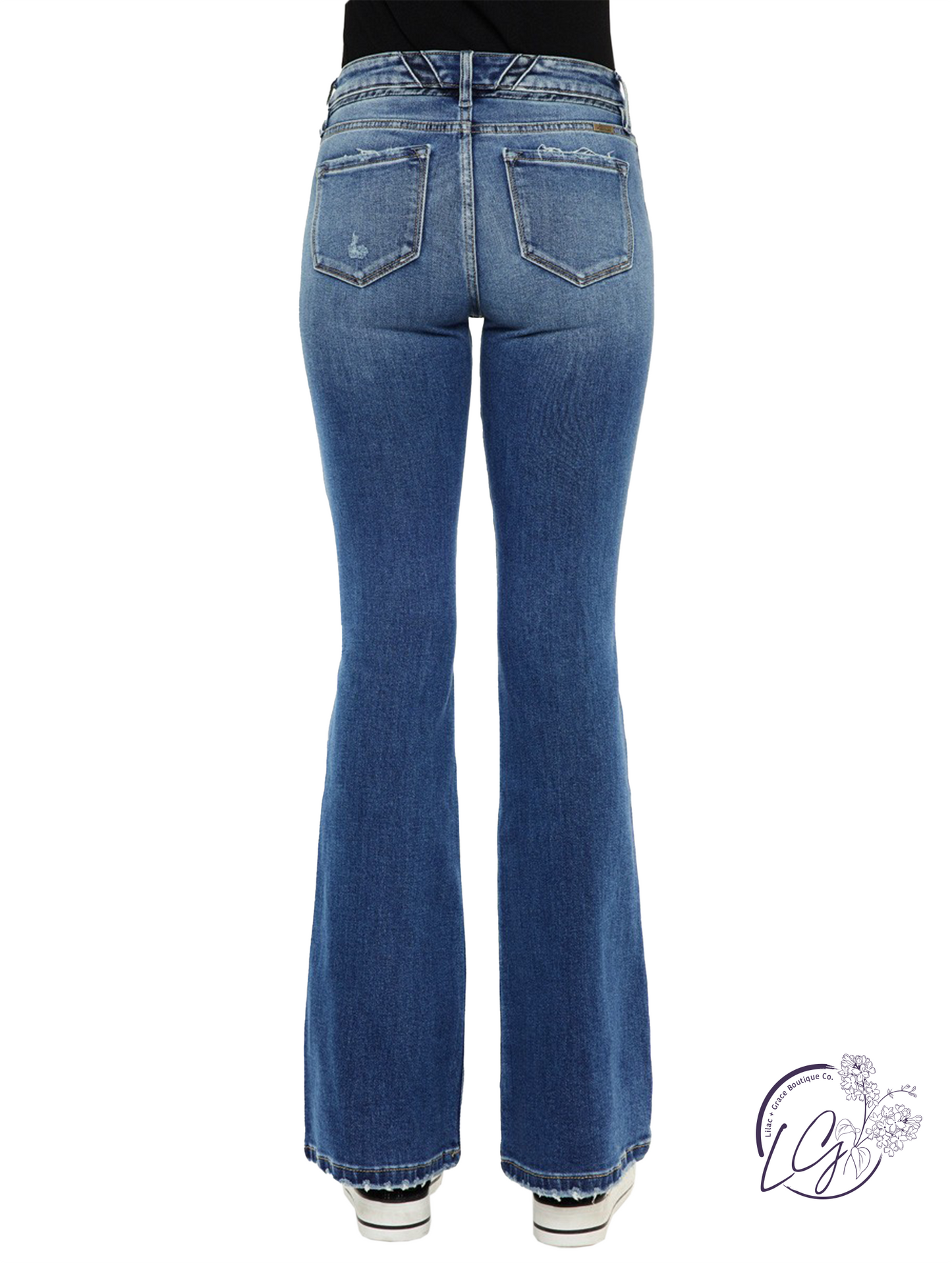 Hattie Mid Rise Flare Jeans