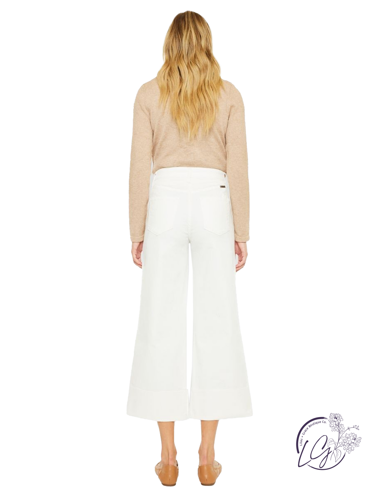 Livia Ultra High-Rise '90s Cropped Wide Leg Jeans by Kan Can