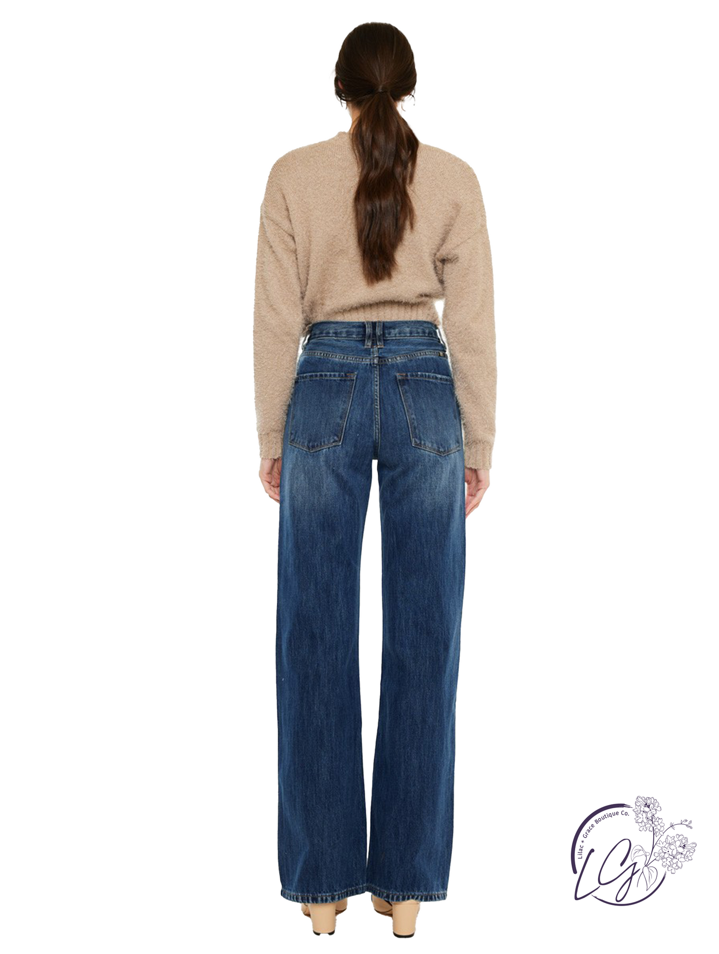 Amelia Ultra High-Rise '90s Wide Flare Jeans by Kan Can
