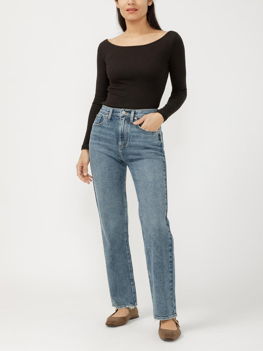 Faye High Rise Straight Leg Non Distressed by Silver Jeans