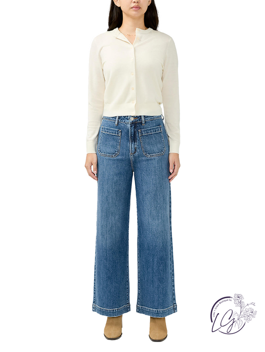 Carolina High-Rise '70s Wide Leg Jeans by Silver Jeans