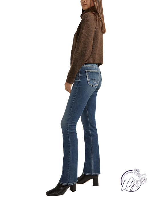 Loren Suki Mid Rise Slim Bootcut Jeans by Silver Jeans