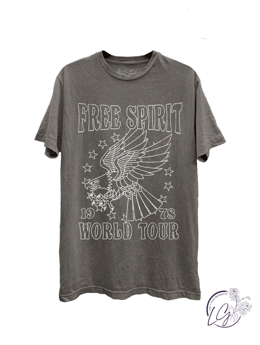 Free Spirit Eagle Graphic Top