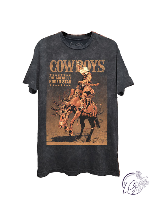 Cowboys The Greatest Rodeo Star Graphic Top