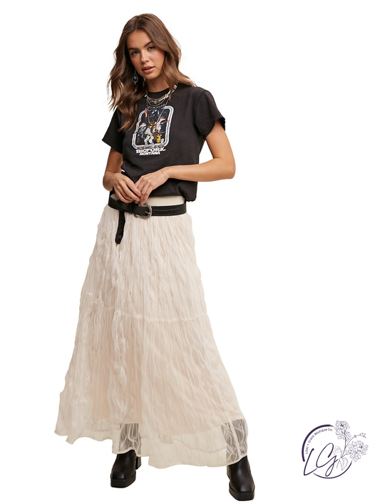 Rooftop Party Maxi Skirt