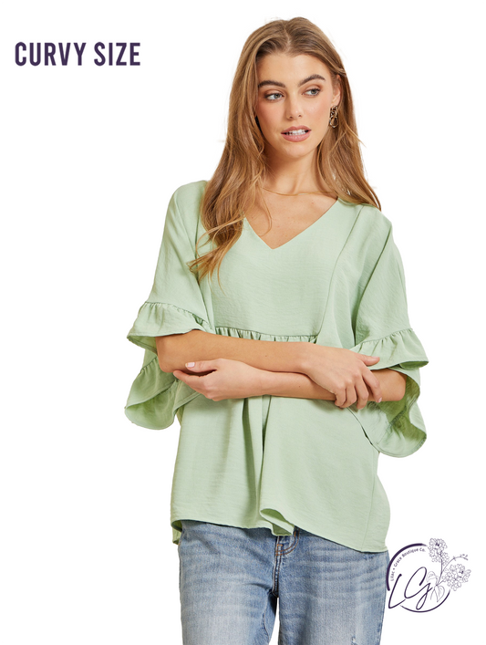 Curvy Can’t Wait Either Solid Top