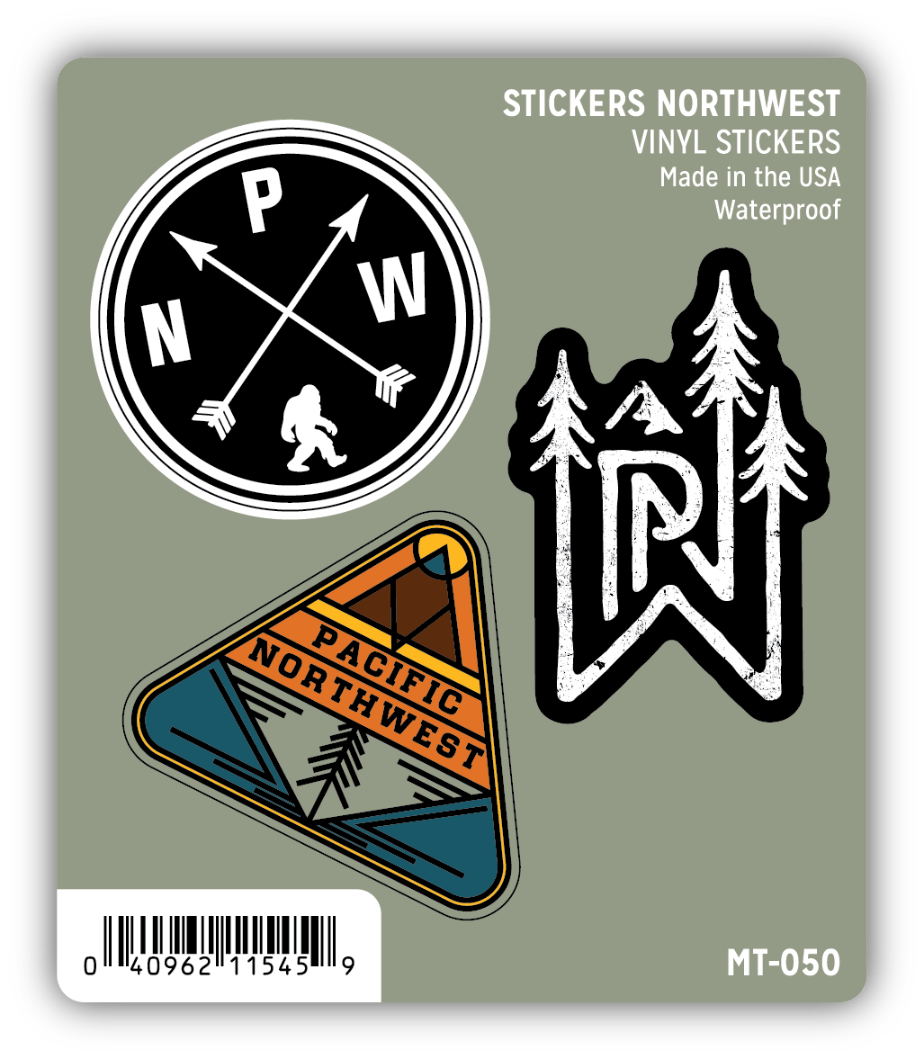 PNW Mini Trio Sticker Pack