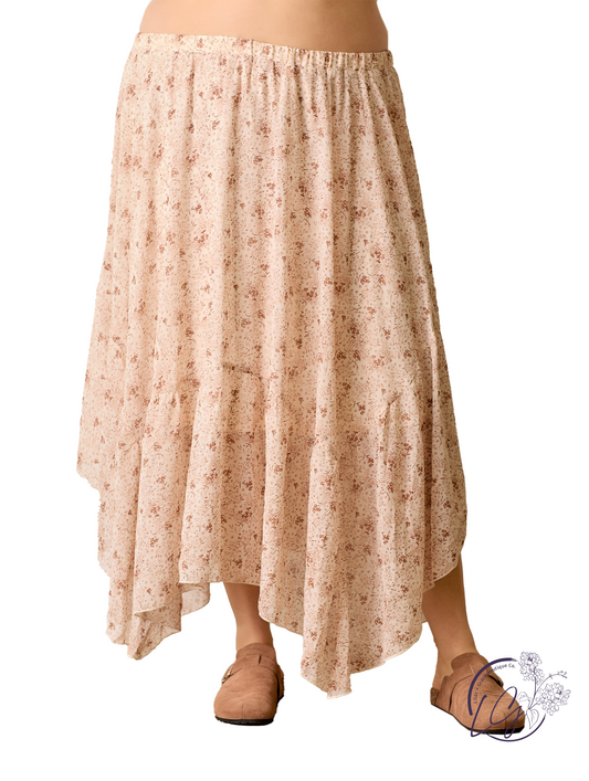 Curvy Painting Air Skirt