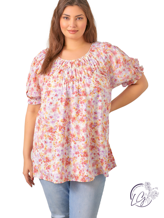 Curvy Nature Paints The Hills Blouse
