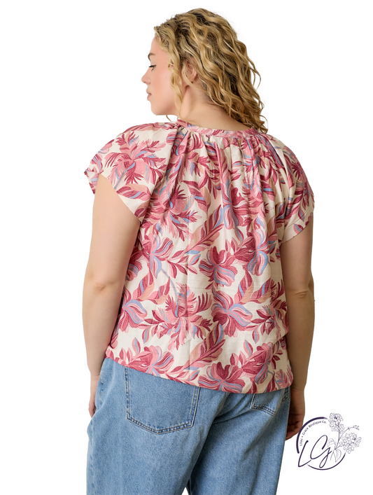 Curvy Driftwild Printed Top